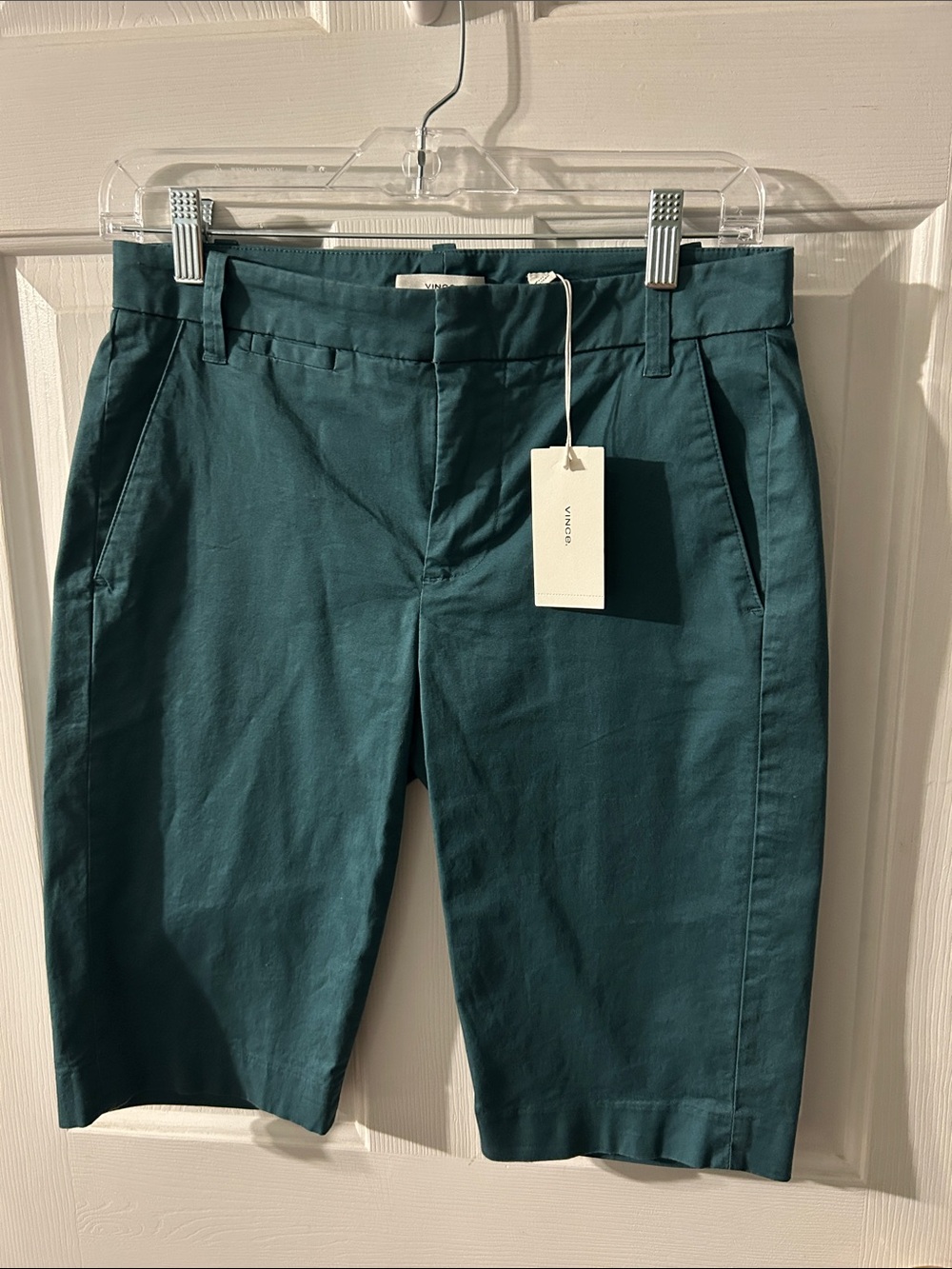 Vince Teal Tailored Bermuda Shorts